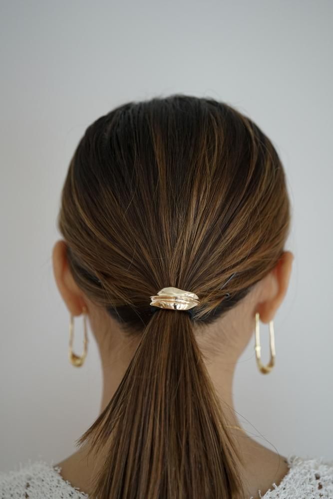MIDASTOUCH<br>ゴールドフープヘアクリップ
