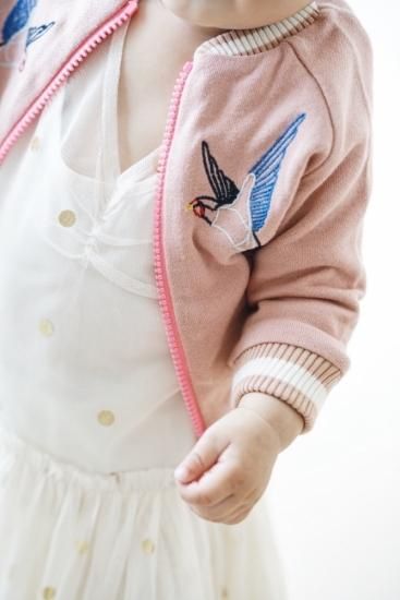 Stella McCartney kids<br>Pink Bird Blouson【6ヶ月】