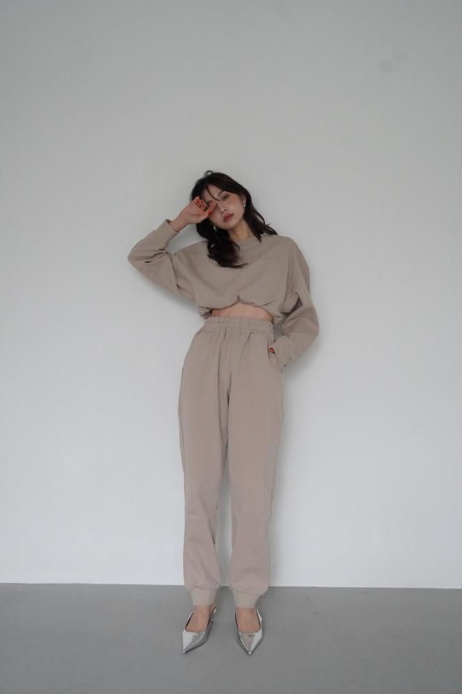 Rough Style Sweat Set up[/BEIGE/GREEN]*