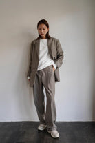 Jacket Pants Set Up<br>[KHAKI/GRAY][S/M]*