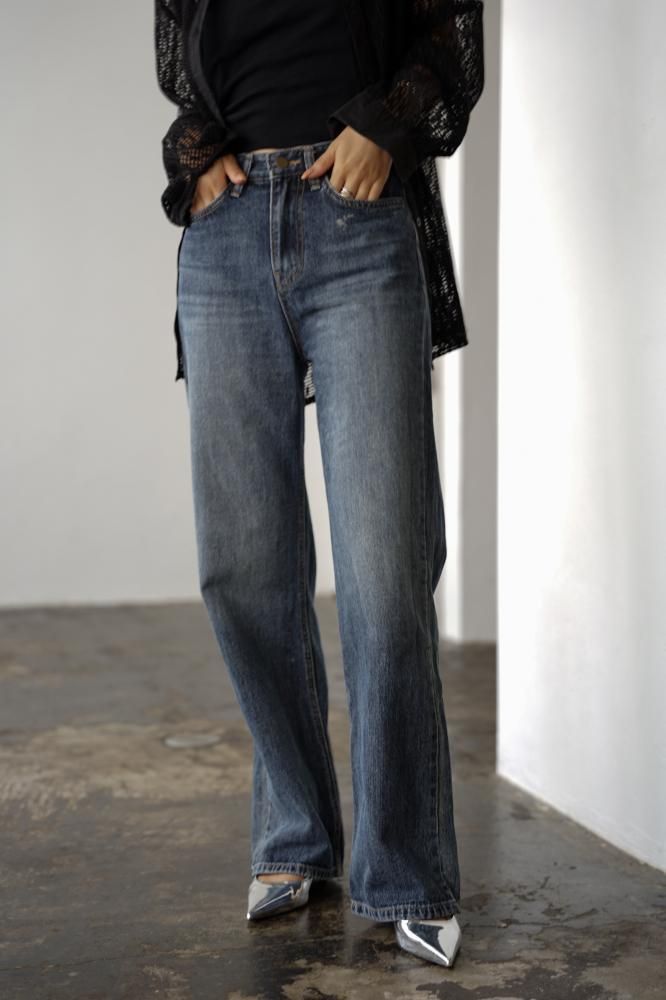 Straight Denim Pants<br>[S/M]