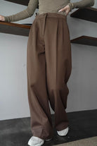 Slacks Pants<br>[BROWN][S/M]