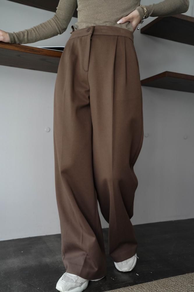 Slacks Pants<br>[BROWN][S/M]