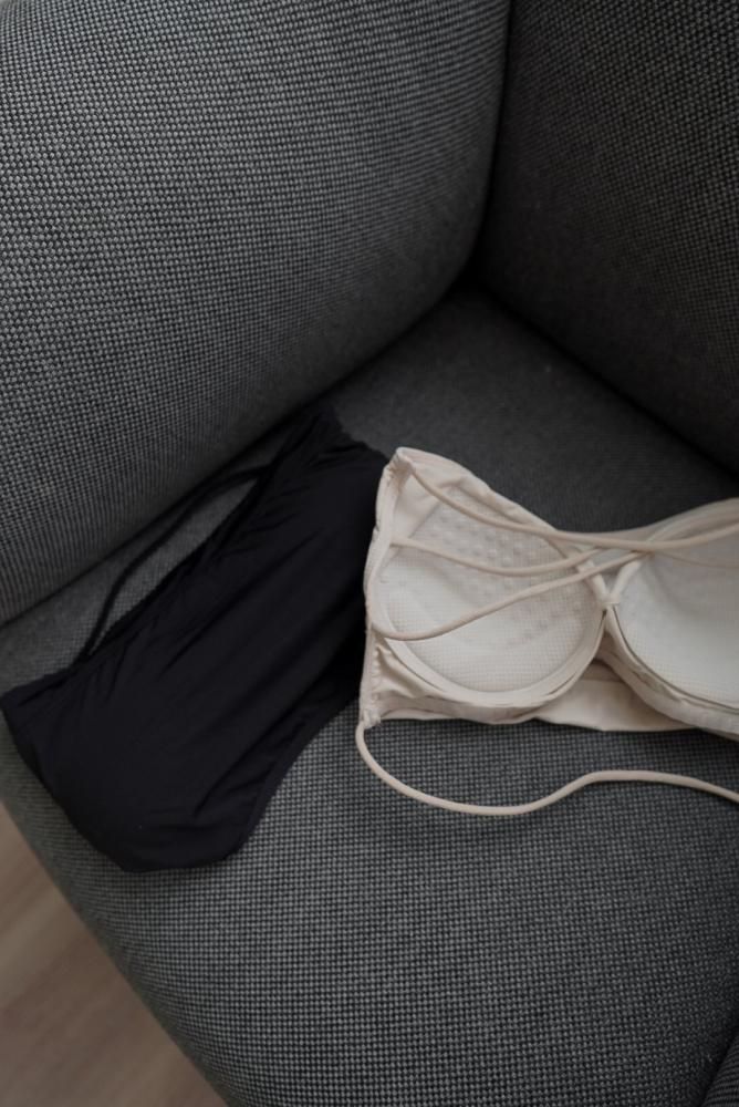 Strapless Bratop<br>[BLACK/BEIGE/WHITE]