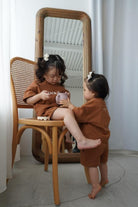 MARQUE Baby <br>Unisex Cotton Set up <br>[BROWN/BEIGE][80cm/100cm/120cm]