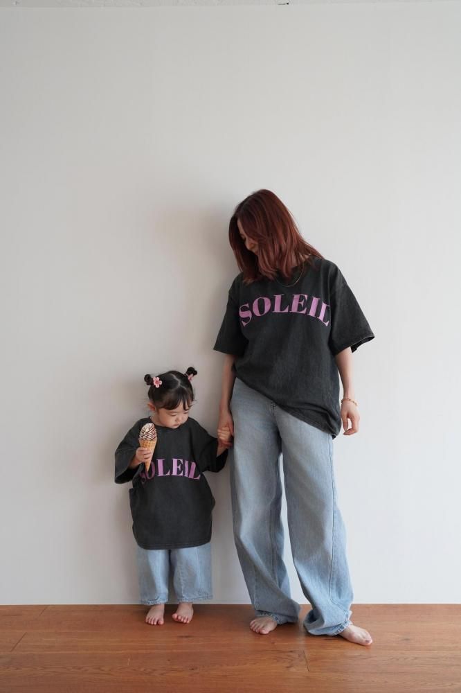 MARQUE Baby Logo T-Shirt [BEIGE/GRAY][80cm/100cm/120cm]