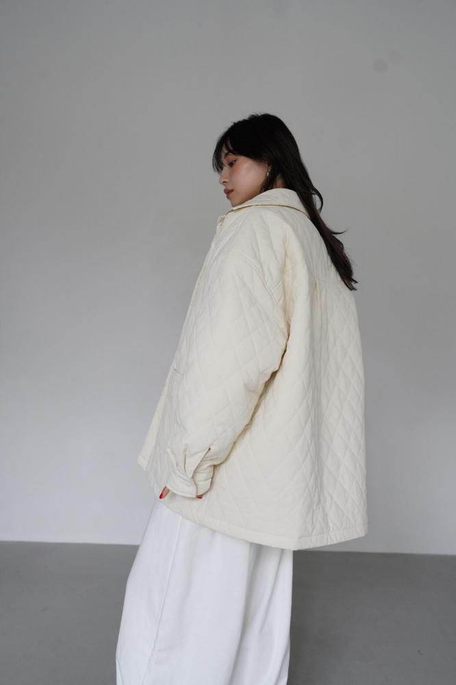 Light Quilting Jacket<br>[CREAM/BLACK]