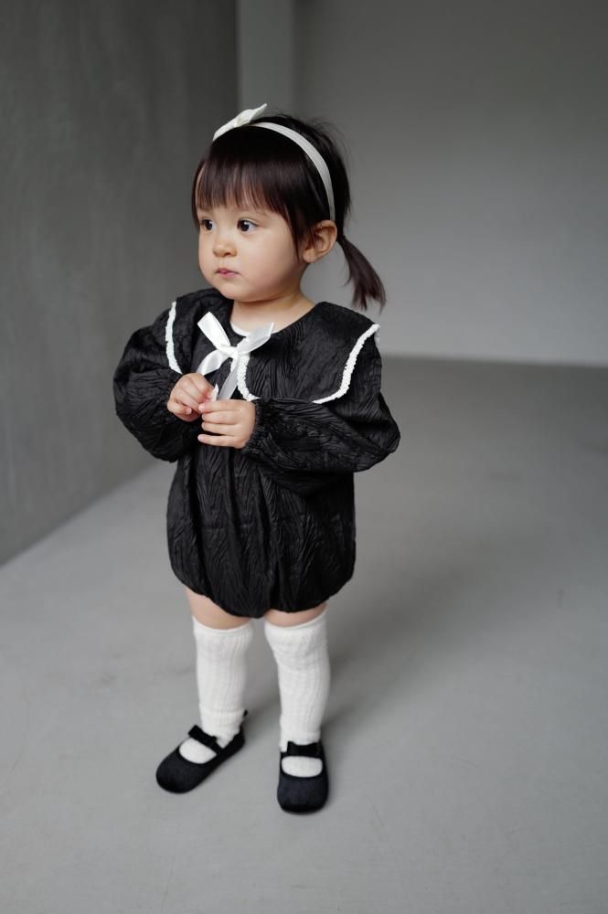 Sailor collar Ribbon Rompers [80cm]